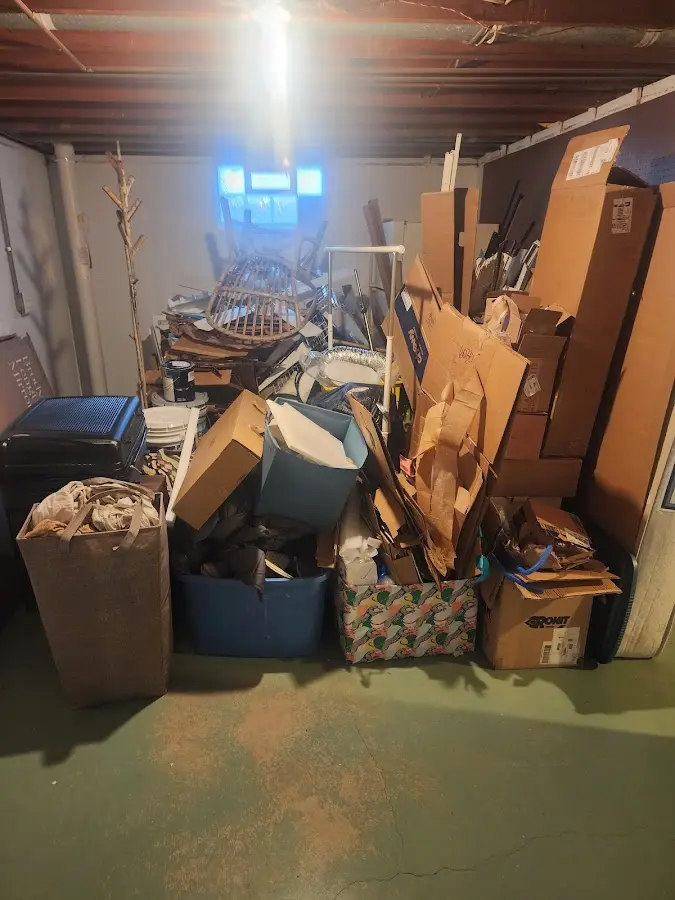 Roll-off dumpster container at job site for 20 Yard Dumpster Rental in Monticello